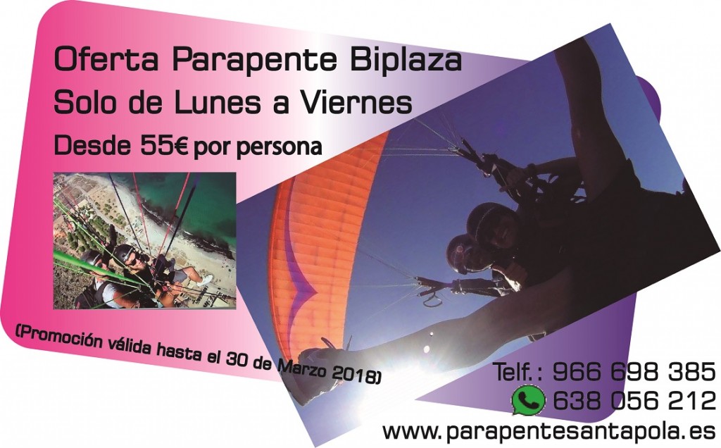 Oferta Parapente Biplaza